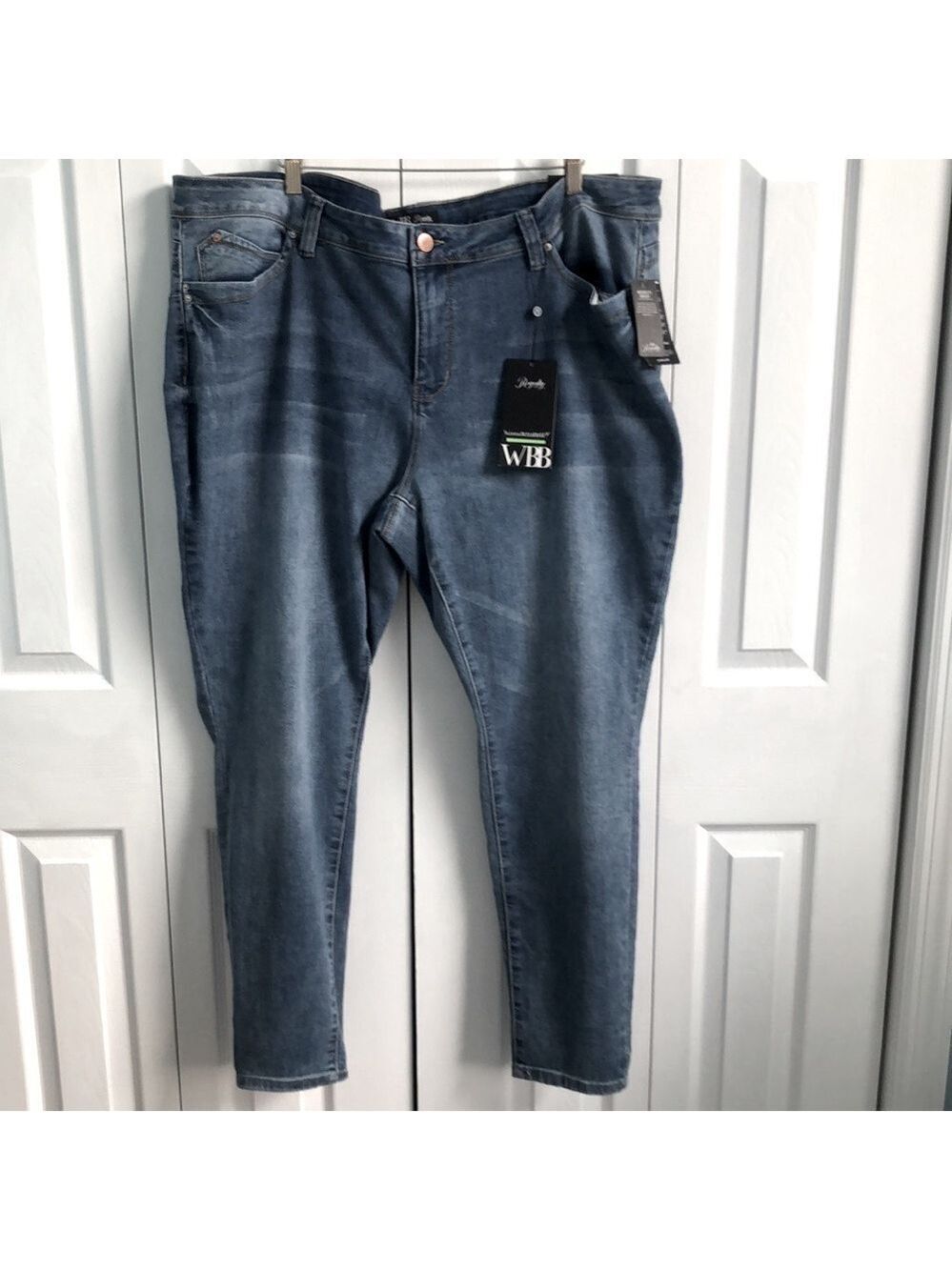 Royalty For Me WBB Mid Rise Skinny Denim Jeans Size 24W NWT
